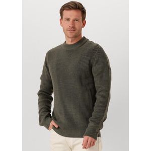 Dstrezzed - Crew Ribknit - Sweater - Donkergroen