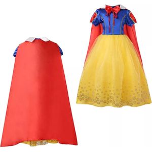 Mooie meisjes jurk prinses jurk sneeuwwitje maat 116/122 verkleedjurk