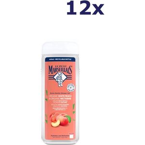 Le Petit Marseillais - Witte Perzik & Nectarine BIO - Douchegel - 6x 400ml - Voordeelverpakking