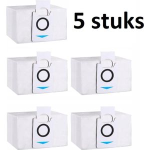 5 x stofzakken geschikt voor de Ecovacs Deebot X1 OMNI / T10 OMNI / X1 TURBO - Vuilafvoerzakken - Grote Capaciteit Stofzuigerzak - Hoogwaardige vervanging - Compatibel met model: Ecovacs: Deebot X1 OMNI T20 OMNI T10 OMNI X1 Turbo -5 stuks afvalzak