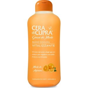 Cera di Cupra - Gocce di Miele - Bagno Vitalizzante met Citrushoning: hét bad- en doucheschuim voor een vitale ochtendboost en langdurige frisheid (fles 700ml).