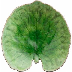 Costa Nova Riviera - servies - schaaltje blad - groen - aardewerk -  set van 8 - rond 17,6 cm