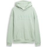 TOM TAILOR DENIM - Sweatshirt - Mintgroen - Capuchon - Losse Pasvorm