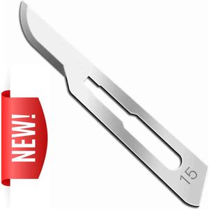 Steriele Scalpelmesjes (No:15) - 100 stuks - Nieuwe Serie