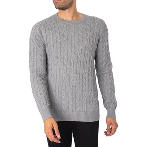 GANT Cotton Cable C-neck heren Pullover trui