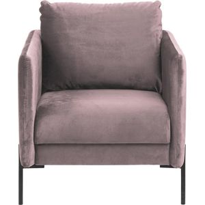 Lisomme Lynn velvet fauteuil roze