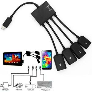 Universele OTG Micro USB Kabel Hub / splitter / Adapter / Converter