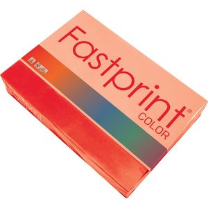 Kopieerpapier fastprint a4 80gr felrood | Pak a 500 vel