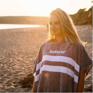 Northcore - Beach Basha - Badjas - Grijze Strepen - Unisex