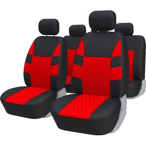 Stoelhoezen autoset universele autostoelhoezen stoelbeschermer autobeschermhoes autostoel grijs voor voorstoelen en achterstoelen