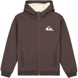 Quiksilver - Eqbft03947 - Sweatshirt - Bruin - Met Rits - Jongens 10 Jaar