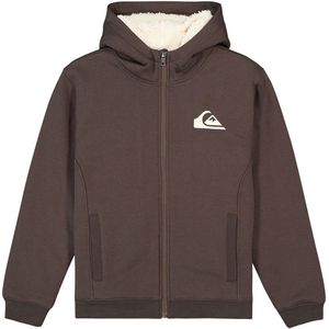 Quiksilver - Eqbft03947 - Sweatshirt - Bruin - Met Rits - Jongens 10 Jaar