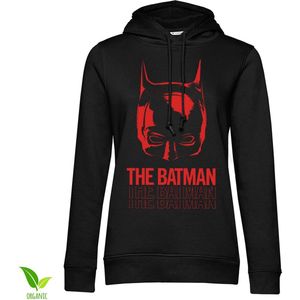 Batman Layered Logo Girls Hoodie Damen Black-S