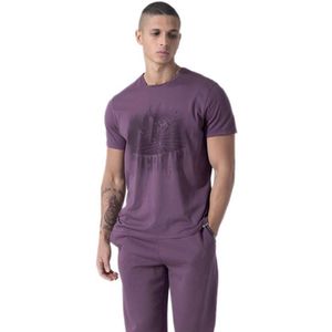 Everlast Fading Graphic T-shirt Met Korte Mouwen Paars S Man