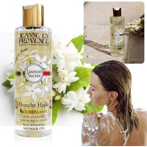 Jeanne en Provence - Jasmin Secret Natuurlijke voedende doucheolie met jasmijngeur 250ml