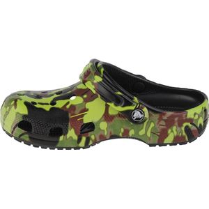 Crocs Classic Spray Camo Zwart/Groen Maat 29/30 C12