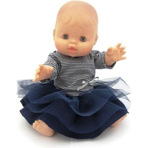Paola Reina Gordi Alicia Babypop met Bretonse Kleding 34 cm