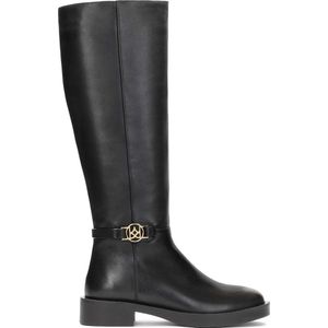 Kazar - Minimalistische Dameslaarzen - Zwart - Glad Nerfleer