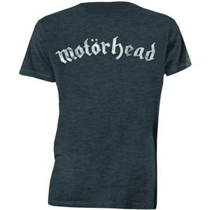 Motorhead - Distressed Logo Heren T-shirt - XXL - Grijs