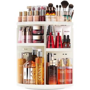 Unyqoos ® Ruime en Draaibare Cosmetica Organizer met 9 Verstelbare Lagen voor Badkamer en Slaapkamer