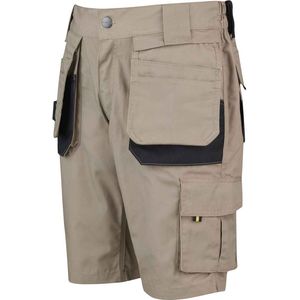 STØRVIK Job Korte Timmermans Bouw Werkbroek Heren - Werkshort - Werkbermuda - Werk Short - Maat 2XL - Khaki