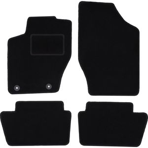 Zwarte veloursmatten voor: Citroen C4 II hatchback, stationwagen (2010-2018)