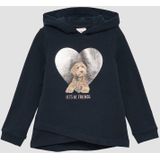 s.Oliver - Sweatshirt - Zwart - Met Capuchon - Lange Mouwen