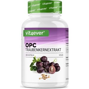Vit4ever - OPC Druivenpitextract - Capsules - 300 Stuks - 1000 mg Extract met 700 mg OPC
