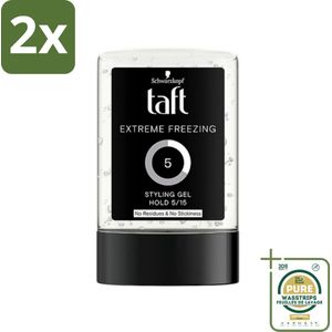 Schwarzkopf - Taft - Extreme Haargel - Maximale Controle - 300 ml - Voordeelverpakking - 2 stuks - Stylinggel - Onzichtbare finish