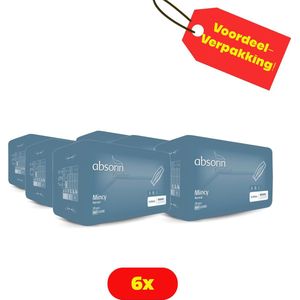 6X Absorin Mincy Normal inlegverband (man) - 6 X 28 stuks Voordeelverpakking!