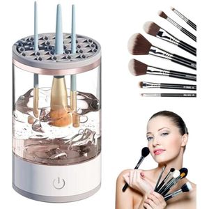 Automatische Make-upkwastenreiniger - Elektrische Borstelreiniger voor Diepe Reiniging, USB-oplaadbaar