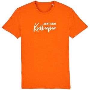 Wat een kutkeeper Rustaagh unisex t-shirt S - Oranje shirt dames - Oranje shirt heren - Oranje shirt nederlands elftal -  WK voetbal 2022 shirt - WK voetbal 2022 kleding - Nederlands elftal voetbal shirt