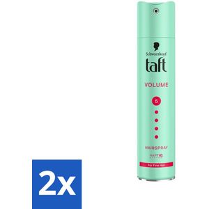 2 x Taft - Volume 5 - Haarspray - Volumineuze hold - 250 ml - Haarspray Volume - Taft Haarspray - Volume Spray - Haar Fixeren - Haar Styling