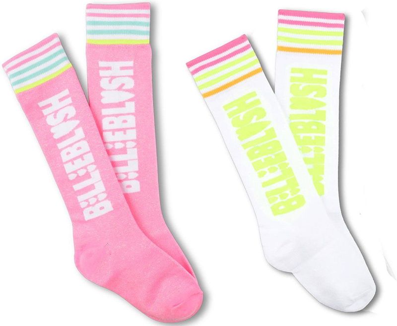 Billieblush U20800 Sokken Wit,Roze EU 23 Meisjes