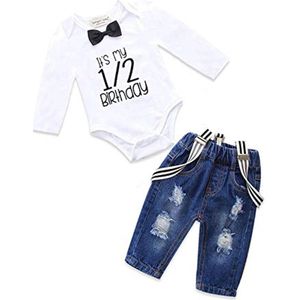 Kledingset voor Baby Jongens met Bow Tie en Dungaree
