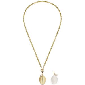 Leonardo Dames ketting edelstaal glas steen One Size 88248775