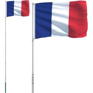 vidaXL-Vlag-met-vlaggenmast-Frankrijk-5,55-m-aluminium