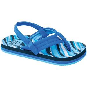 Reef - Little Ahi - Teenslippers - Blauw - Lichtblauw - Zwart - Synthetisch Materiaal