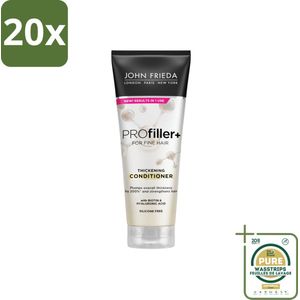 20 x John Frieda – Conditioner – PROfiller+ Thickening – Volumeverhogend – 250 ml - Grootverpakking - Koffiezetapparaat