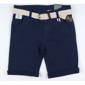 Rumbl Royal - Bermuda met riem - Donkerblauw - Maat 116