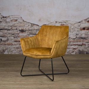 Fauteuil Monte | Geel Velours