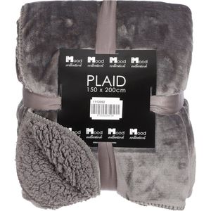 Mica Decorations Mardy Fleece Plaid - L200 x B150 cm - Polyester - Antraciet