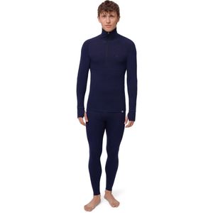 DANISH ENDURANCE Merino Wol Thermoset Heren - met Rits - Donker marineblauw - Maat M