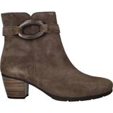 Gabor - Enkellaarsjes - Zandkleur - Luxe Dreamvelour - 4,5 cm Blokhak
