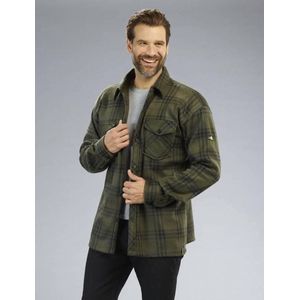 Terrax Fleece Shirt Olijf/Zwart Overhemd Heren