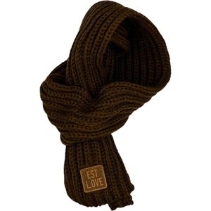 Sjaal - donkerbruin - kind - peuter - kleuter