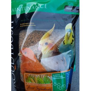 Roudybush compleet pelletvoer(Crumble)  voor kleine vogels zoals valk, grasparkiet ,agapornis, 1,25 kg