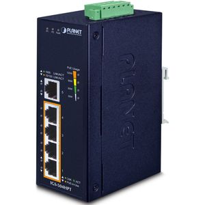 Planet - IGS-504HPT - PoE-injector - Aluminium - 4-poorts - 30W