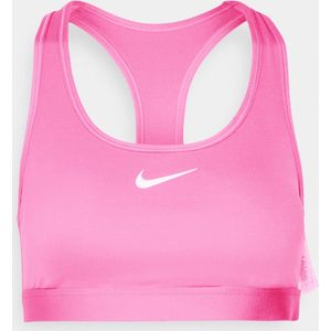 NIKE W NK SWSH MED SPT BRA Dames Sportbeha - Roze - Wit - Maat L