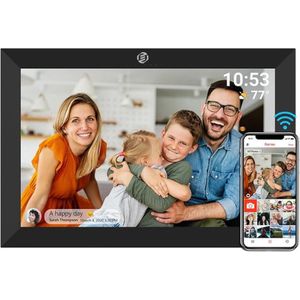 Equivera - Digitale Fotolijst - 15,6 Inch HD - 64 GB Geheugen - WiFi - Touchscreen